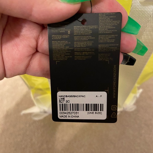 Forever 21 Translucent Structured Backpack - Picture 4 of 4